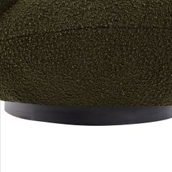 Felicity Swivel Occasional Chair - Green Boucle - OUTLET NSW