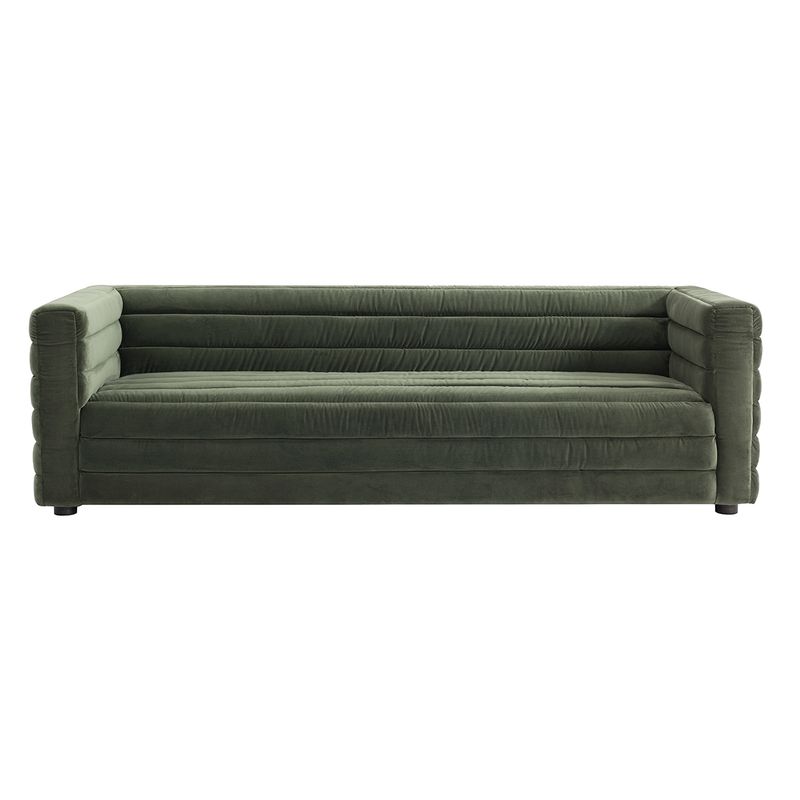 Colorado 3 Seater Sofa - Satin Moss Velvet