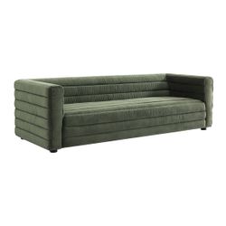 Colorado 3 Seater Sofa - Satin Moss Velvet