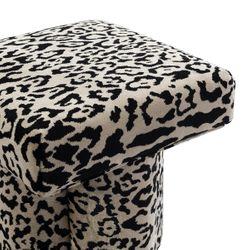 Ace Stool - Leopard Chenille