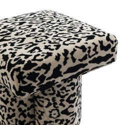 Ace Stool - Leopard Chenille