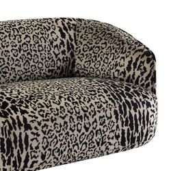 Durban 3 Seater Sofa - Leopard Chenille