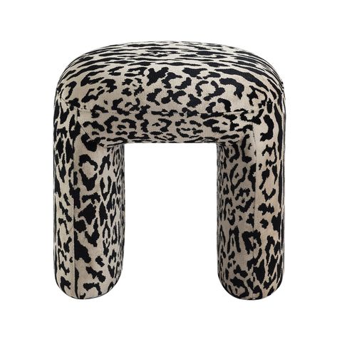 Piper Stool - Leopard Chenille