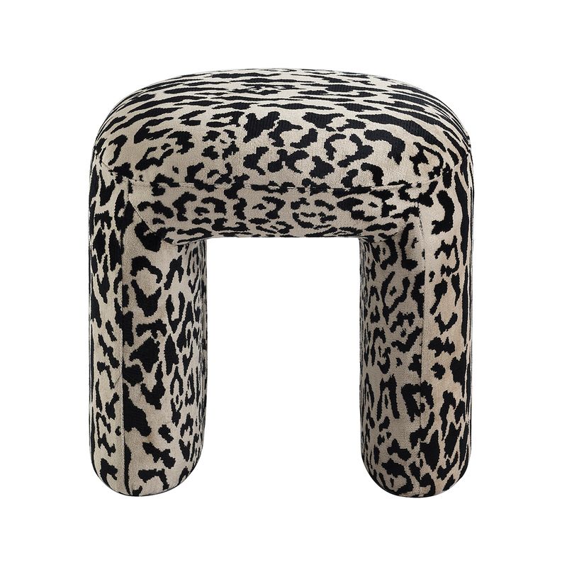 Piper Stool - Leopard Chenille