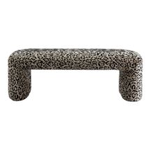 Piper Bench Ottoman - Leopard Chenille
