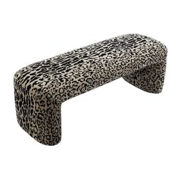 Piper Bench Ottoman - Leopard Chenille