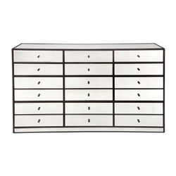 Brentwood 12 Drawer Mirrored Chest - OUTLET NSW