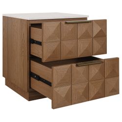 Benedict Walnut Bedside Table Range