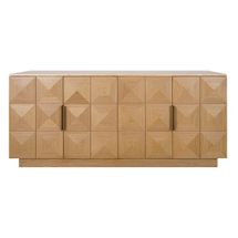 Benedict Natural Oak Buffet - Travertine