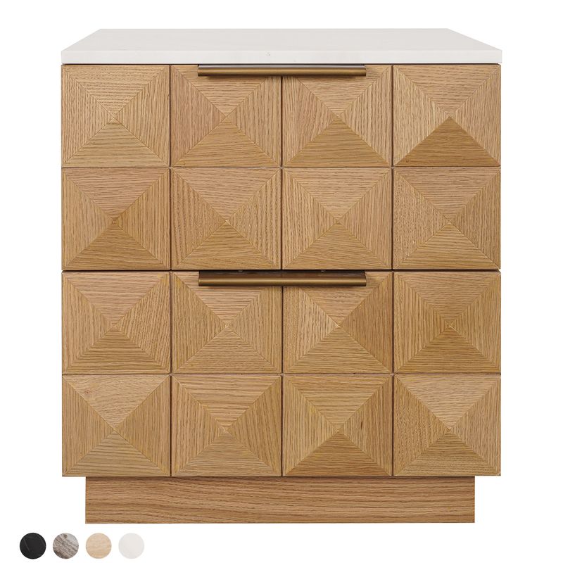 Benedict Natural Oak Bedside Table Range