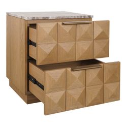 Benedict Natural Oak Bedside Table Range