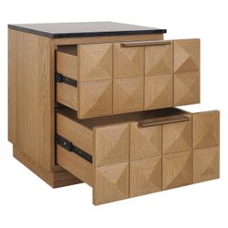 Benedict Natural Oak Bedside Table Range