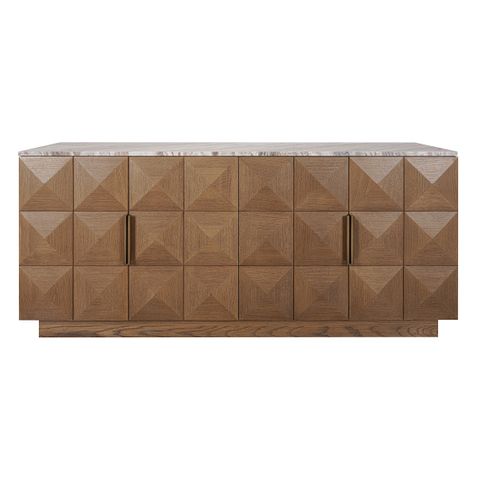 Benedict Walnut Buffet - River Brown Marble