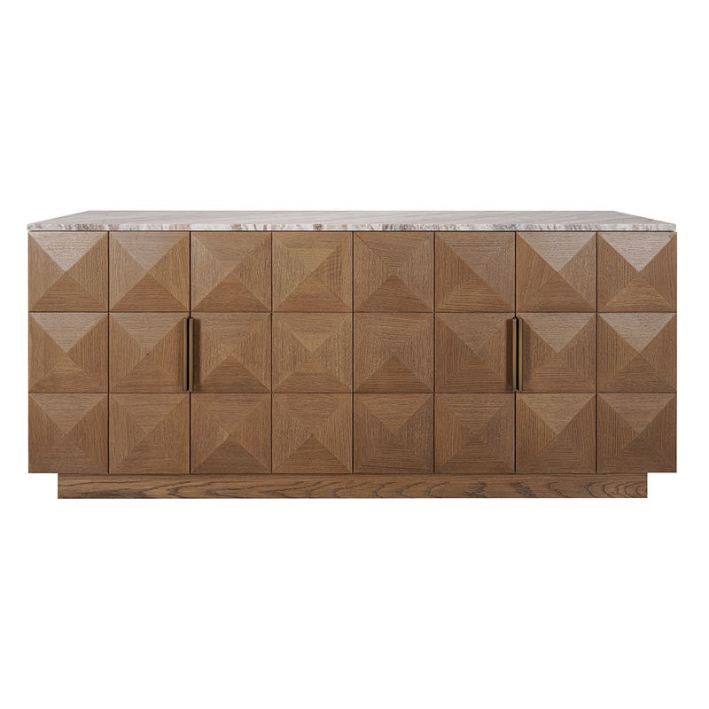Benedict 170cm Walnut Buffet - River Brown Marble