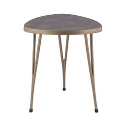 Leila Side Table - Antique Brass