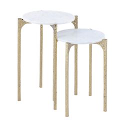 Thea Marble Nesting Side Tables