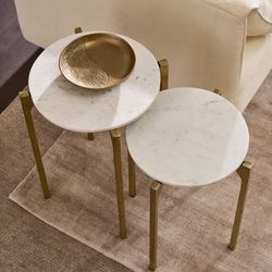 Thea Marble Nesting Side Tables