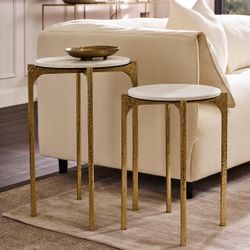 Thea Marble Nesting Side Tables