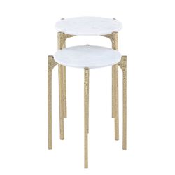 Thea Marble Nesting Side Tables