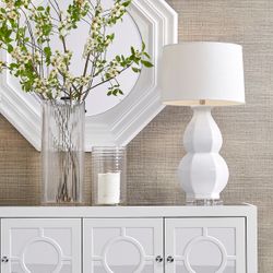 Erica Table Lamp - White - OUTLET NSW