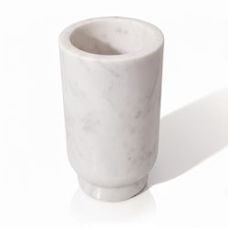 Aries Marble Vase - Large White