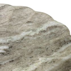 Stellar Marble Round Tray - Beige