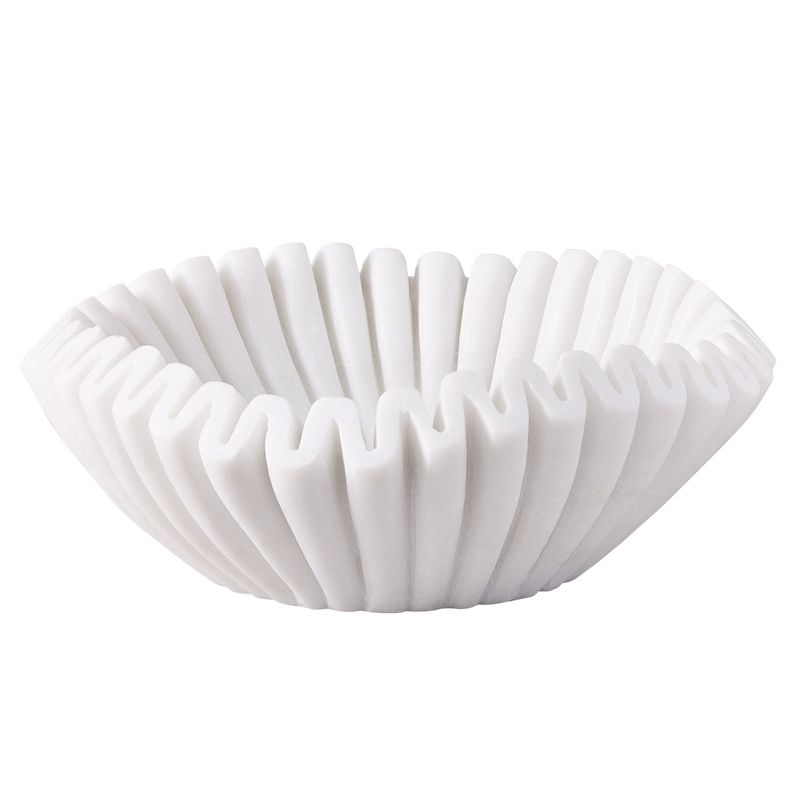 Aster Marble Bowl - White