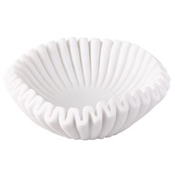 Aster Marble Bowl - White