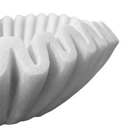 Aster Marble Bowl - White