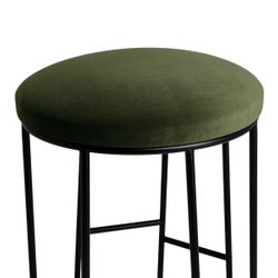 Aiden Black Steel Kitchen Stool Range
