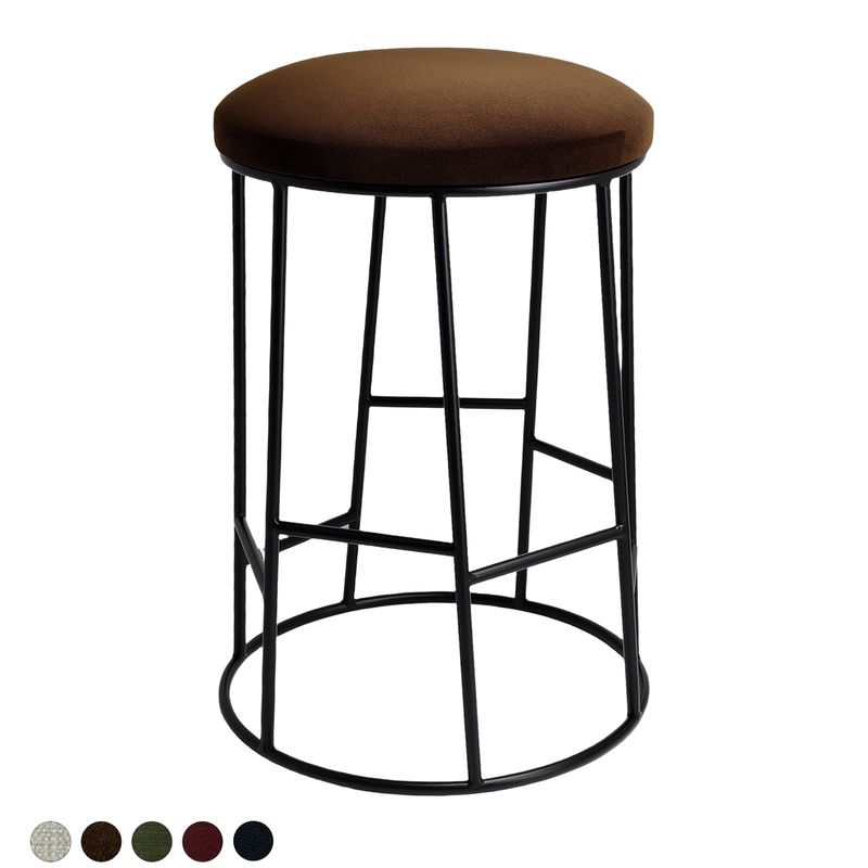 Aiden Black Steel Kitchen Stool Range