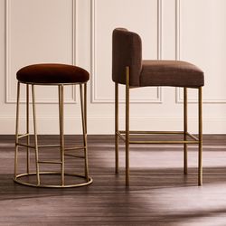 Aiden Gold Steel Kitchen Stool Range