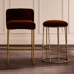 Aiden Gold Steel Kitchen Stool Range