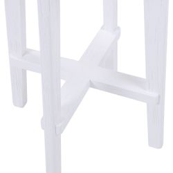 Cape Byron Rattan Kitchen Stool - White - OUTLET NSW