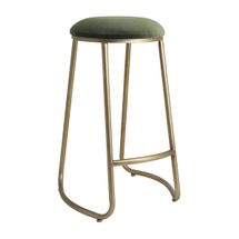 Annie Bar Stool - Moss Velvet