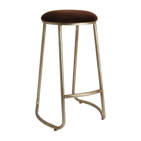 Annie Bar Stool - Dark Chocolate Velvet