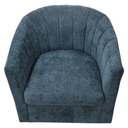 Cadman Swivel Arm Chair - Teal Chenille