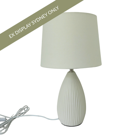Marguerite Table Lamp - White - OUTLET NSW