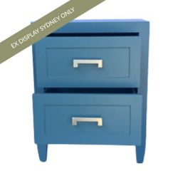 Soloman Bedside Table - Small Teal - OUTLET NSW