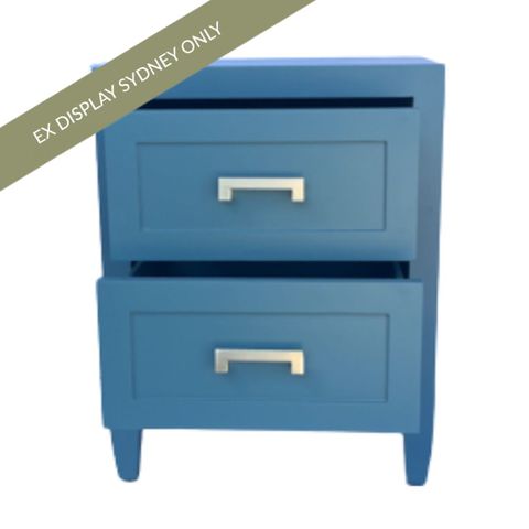 Soloman Bedside Table - Small Teal - OUTLET NSW