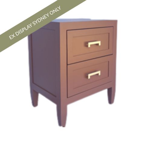 Soloman Bedside Table - Small Terracotta - OUTLET NSW