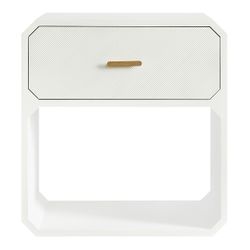 Anderson 1 Drawer Accent Table - White - OUTLET NSW