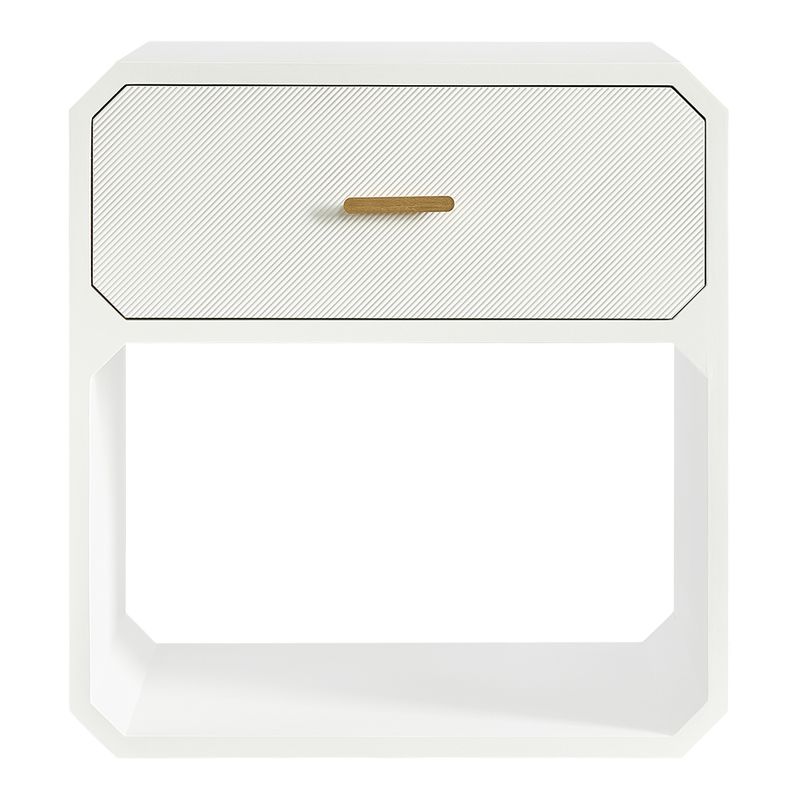 Anderson 1 Drawer Accent Table - White - OUTLET NSW