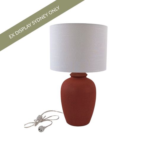 Bogota Table Lamp - Terracotta - OUTLET NSW