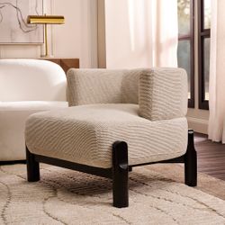 Richmond Occasional Chair - White Chenille