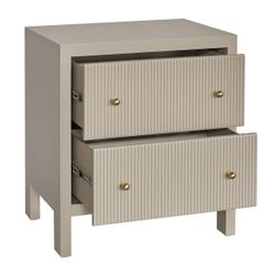 Ariana Large Beige Bedside Table Range