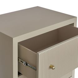 Ariana Large Beige Bedside Table Range