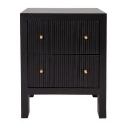 Ariana Small Black Bedside Table Range
