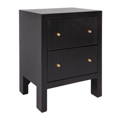 Ariana Small Black Bedside Table Range