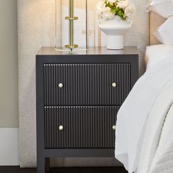 Ariana Small Black Bedside Table Range